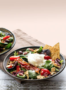 Breakfast Salad With Tortilla Chips