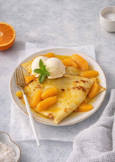 Crepes Suzette A La Mode
