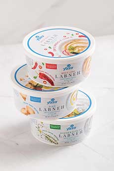Containers With 3 Flavors Of Yaza Labneh