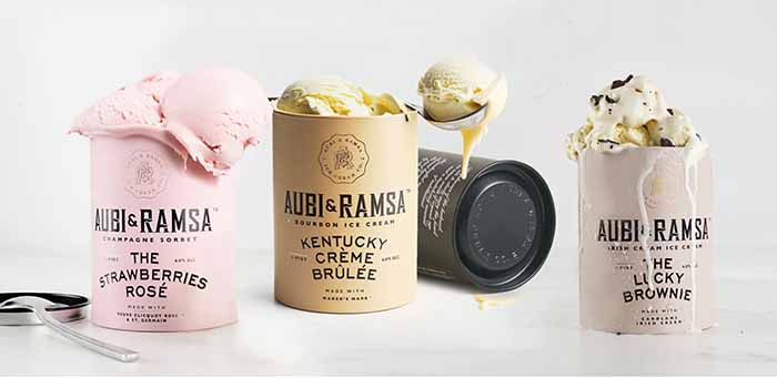 3 Pints of Aubi & Ramsa Ice Cream