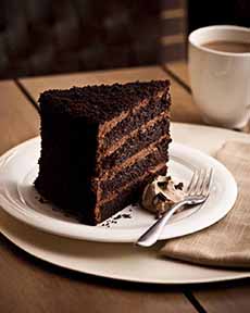 Slice Of Chocolate Layer Cake