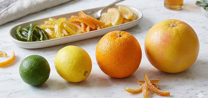 Candied Citrus Peel From 4 Citrus Fruits