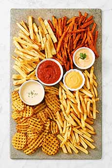 Four Different Types Of Fries
