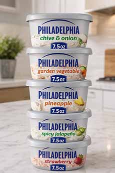 5 Philadelphia Cream Cheese Flavors