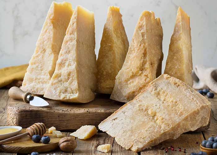 Six Wedges of Parmigiano Reggiano