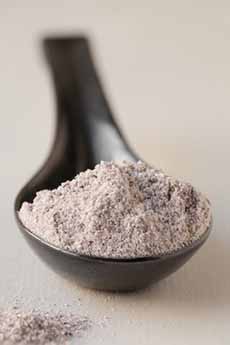 A tablespoon of blue cornmeal