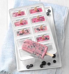 Blueberry Ice Pops In A Mold