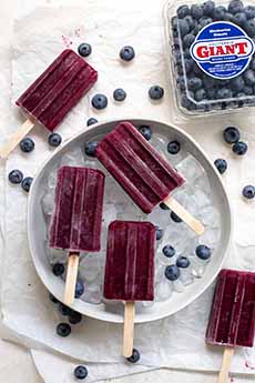Blueberry Ice Pops