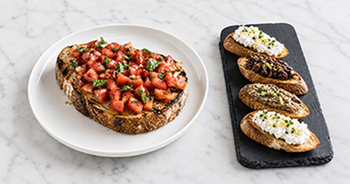 Bruschetta Crostini Comparison