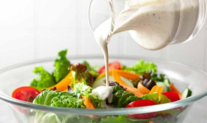 Salad With Ranch Or Buttermilk Dressing