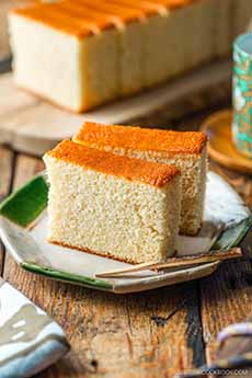 Castela or Kasutera Japanese Sponge Cake