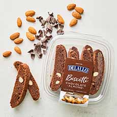 A Package Of DeLallo Brand Chocolate Almond Biscotti