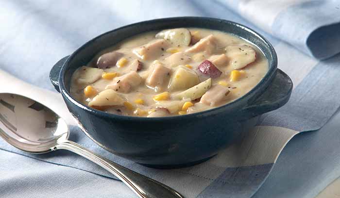A Bowl Of Corn & Potato Chowder