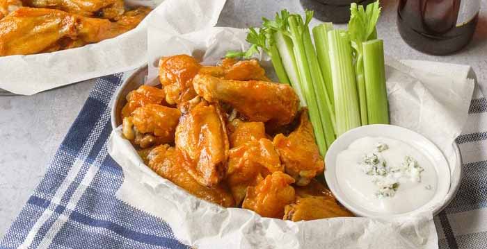 A Plate Of Buffalo Wings