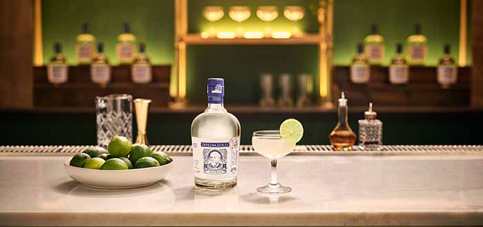 A Daiquiri With A Bottle Of Diplomatico Rum