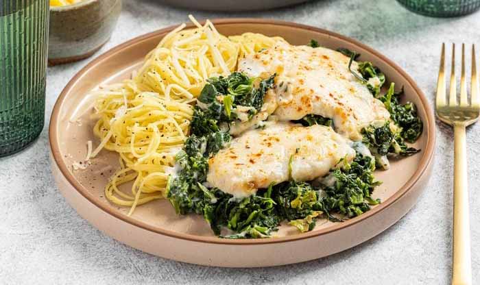 A Plate Of Flounder Florentine