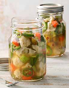 Homemade Giardiniera In Jars
