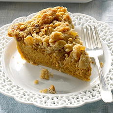 Ginger Streusel Top Pumpkin Pie