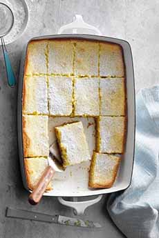 A Pan Of Gooey Butter Cake