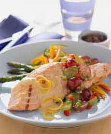 Salmon With Grape Salsa