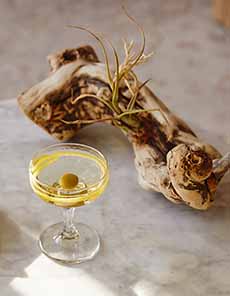 Martini With Olive & Lemon Peel