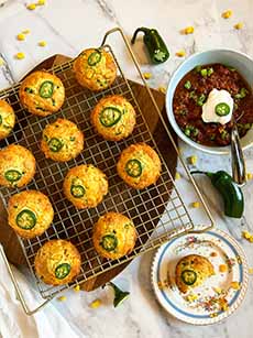 Jalapeno Corn Muffins With Cheddar Cheese