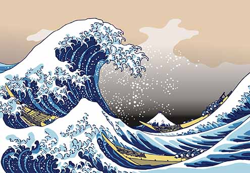 Hokusai The Great Wave Print