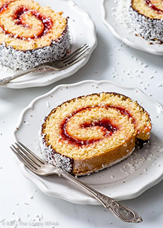 Lamington Swiss Roll