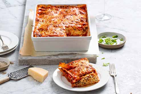 A Plate Of Lasagna