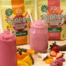 Outshine Smoothie Cubes Two Packages & Smoothies