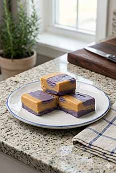 Peanut Butter & Jelly Fudge With Grape Jelly