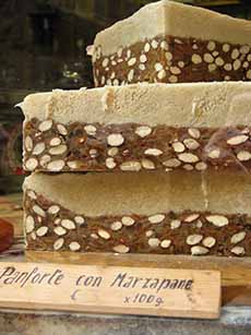 A stack of Panforte Fiorito