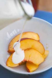 Peaches & Cream Recipe For National Peaches & Cream Day