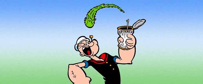 Popeye & Spinach Cartoon