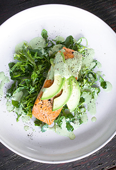 Poached Salmon With Green Goddess Dressing