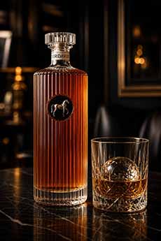 A Bottle & Glass Of Sir Davis American Rye Whisky From Beyonce Knowls-Carter