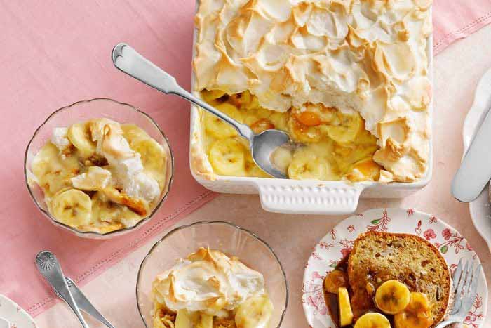 Banana Pudding In A Casserole Dish