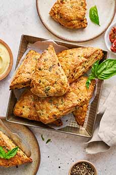 Sundried Tomato Basil Scones