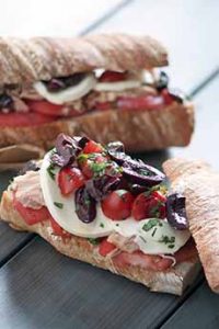 Tuna Caprese Sandwich