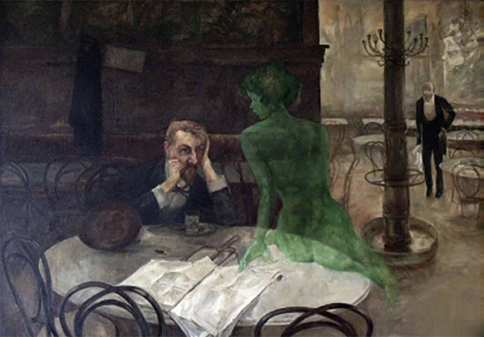 Viktor Oliva, The Absinthe Drinker (painting)