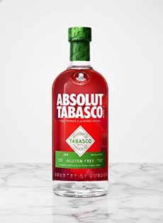 Bottle of Absolut Tabasco Vodka