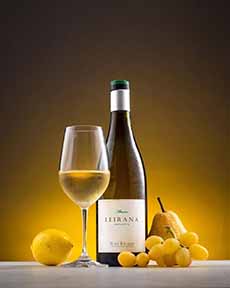 Glass & Bottle Of Albarino White Wine