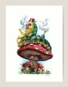 Alice In Wonderland Caterpillar On Mushroom 1951