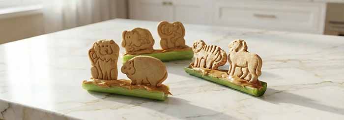 Animal Cracker Ants On A Log