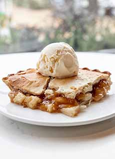 Apple Ice Cream On Apple Pie