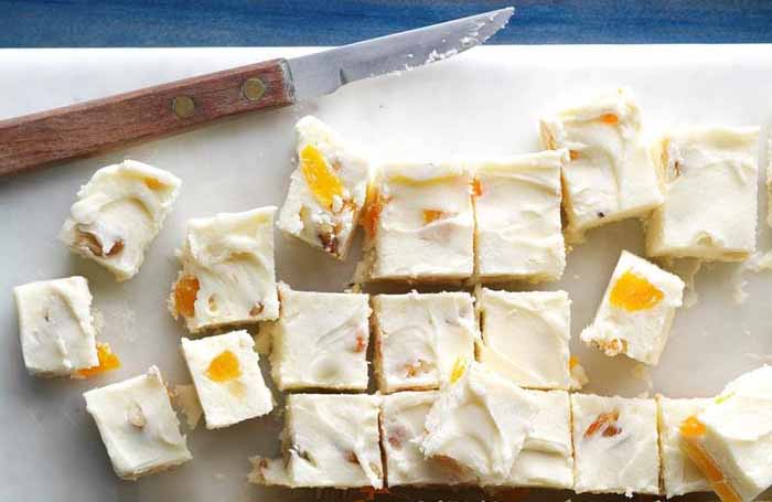 Apricot White Chocolate Fudge