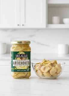 Jar & Bowl Of Artichoke Hearts