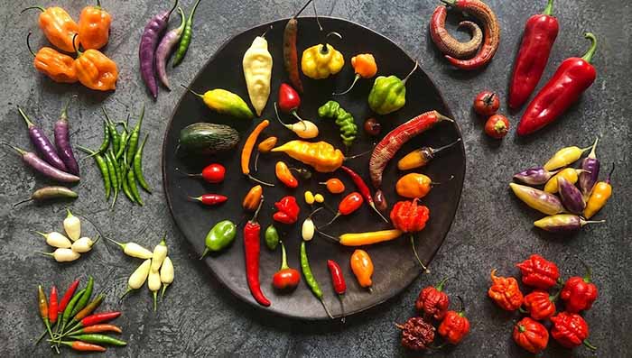 A Platter Of Fancy Chile Peppers