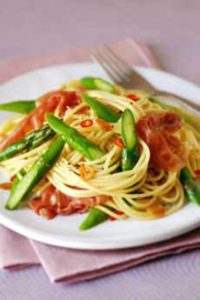 Linguine With Prosciutto & Asparagus
