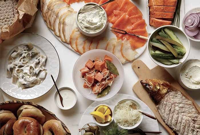 Bagels With Different Smoked Fish